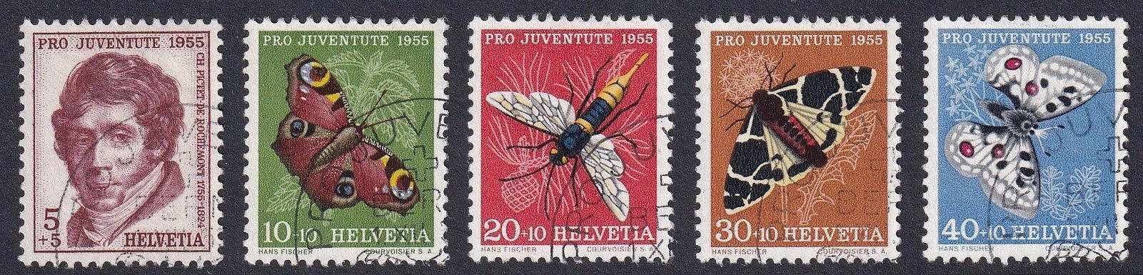 Tutti i francobolli: 1955 Pro Juventute Serie – Usato da Endingen venduto da haifu