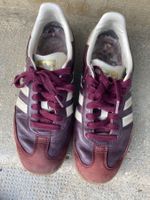 SAMBA OG W - Sneaker low - maroon/cream white/gold metallic