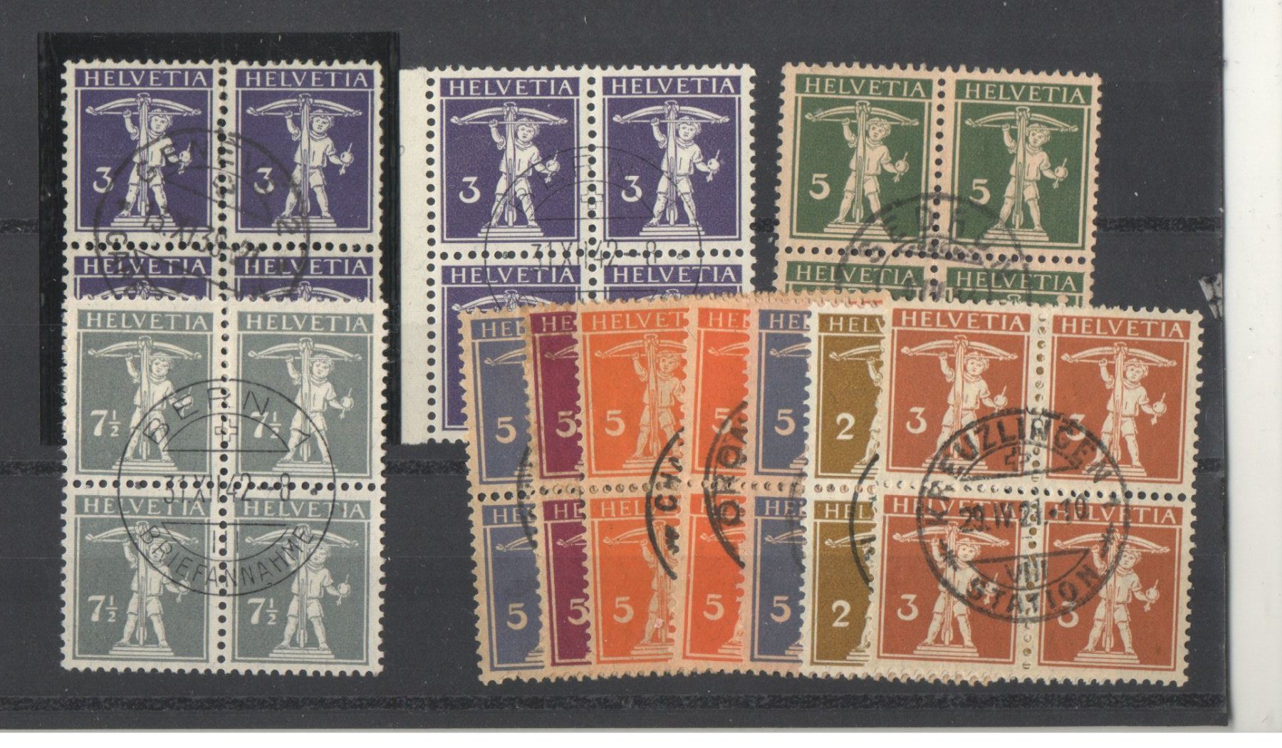 Alle Briefmarken: Collection de timbres – Gebraucht aus Echichens von Topfila