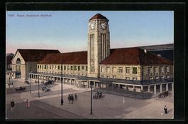 Basel, Badischer Bahnhof aus der Vogelsc
