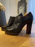 Santoni Leder-Stiefeletten Gr. 37,5 schwarz