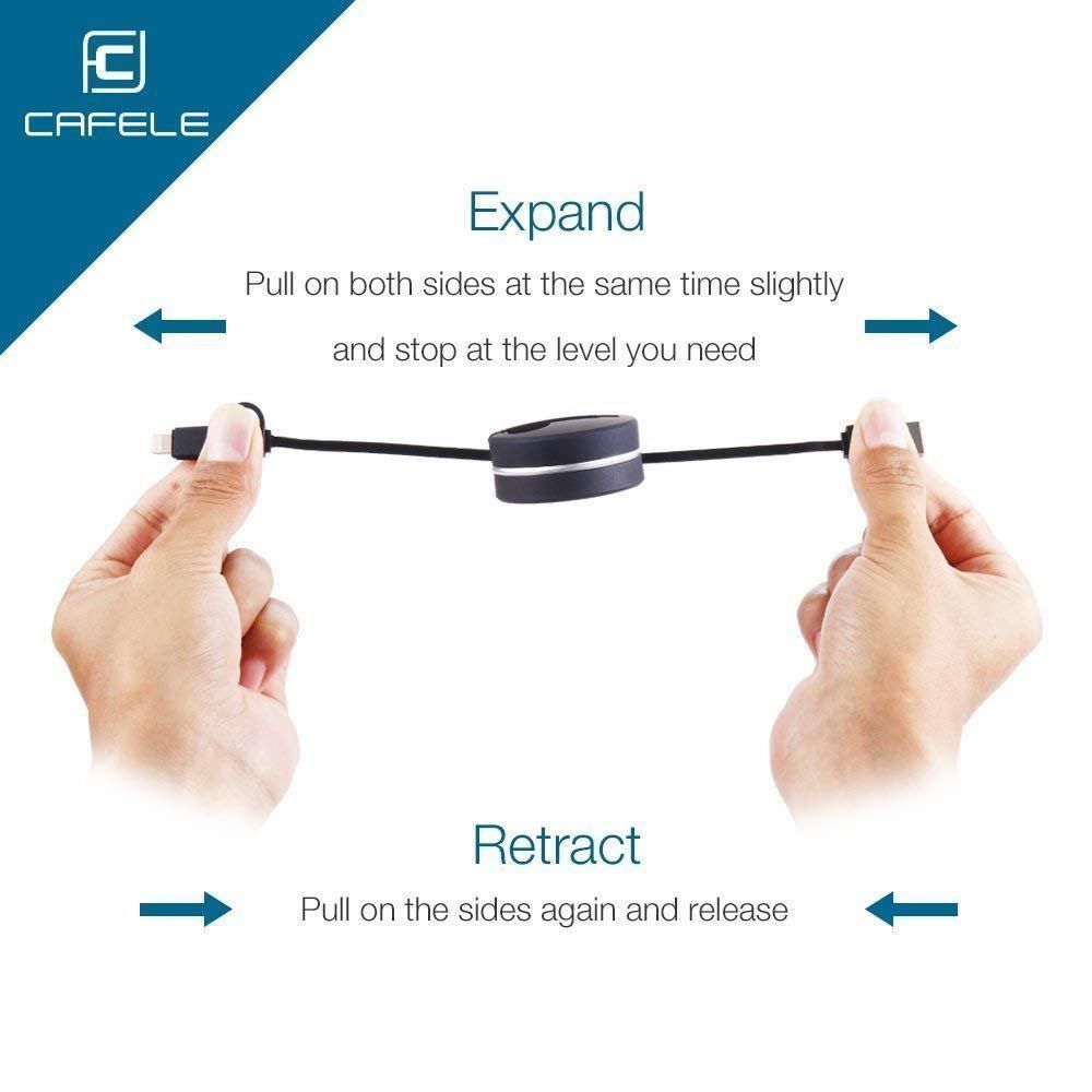 Câbles: Câble chargeur rétractable IOS&Micro USB – Neuf avec emballage d'origine à Morges par DigiAC 2
