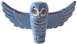 LEGO 67632pb02 Sand Blue Owl, Spread Wings with Orange Beak