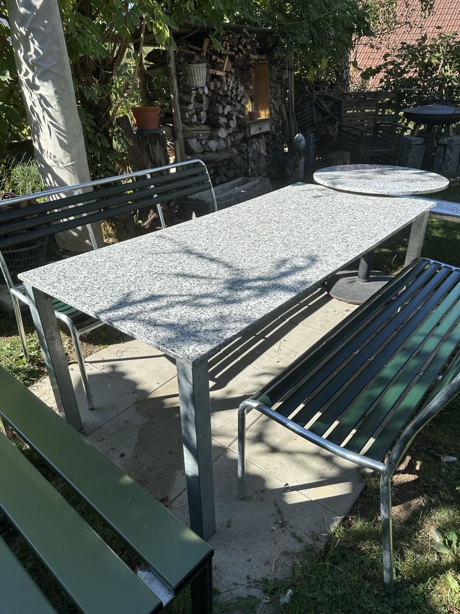 Tische: Gartentisch mit Granitplatte 185x85cm – Gebraucht aus Trüllikon von angela4444 1