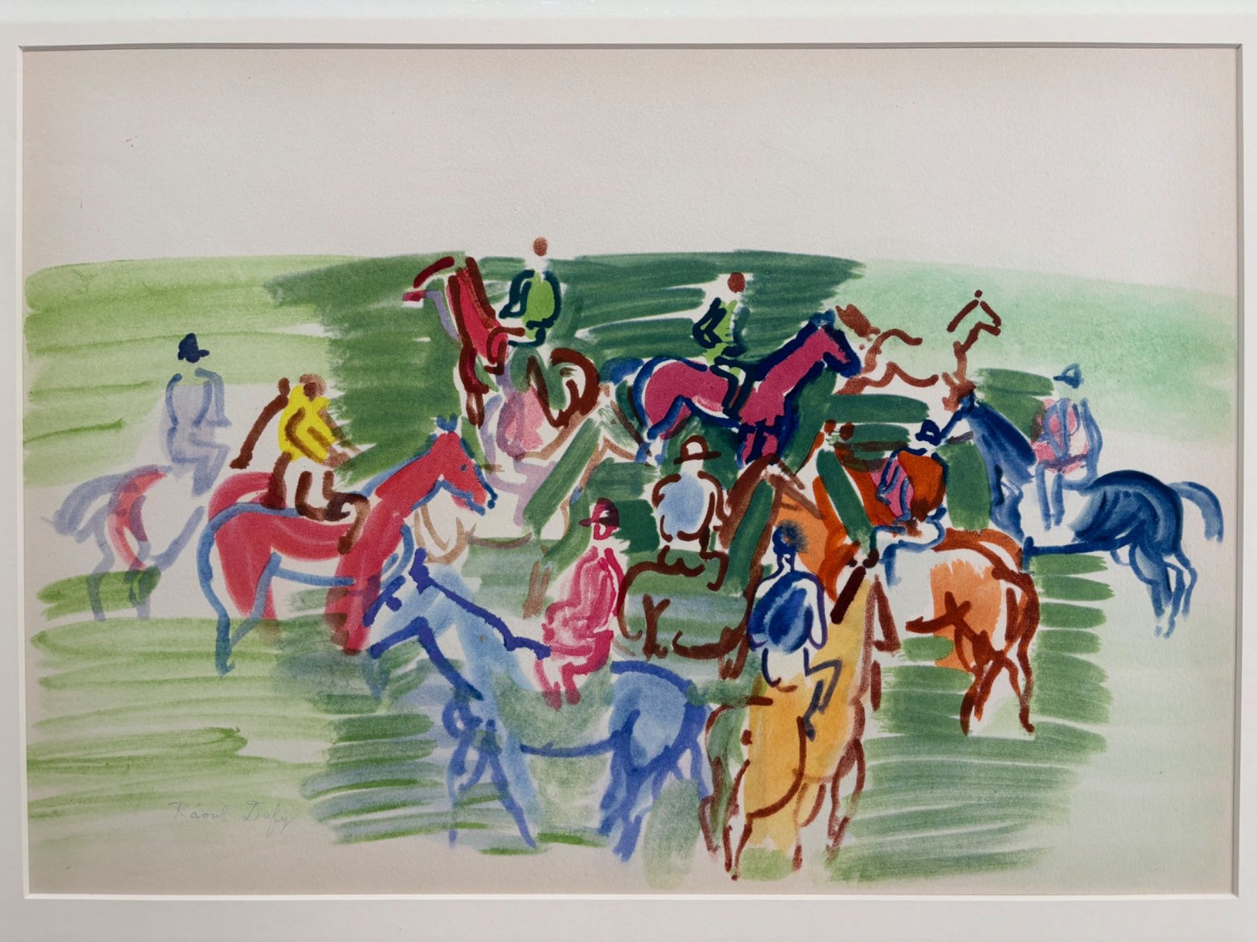 Grafica & Litografie: Raoul Dufy 'Paddock' Lithograph - Framed, Limited Edition – Usato da Zollikon venduto da Ostendo 1