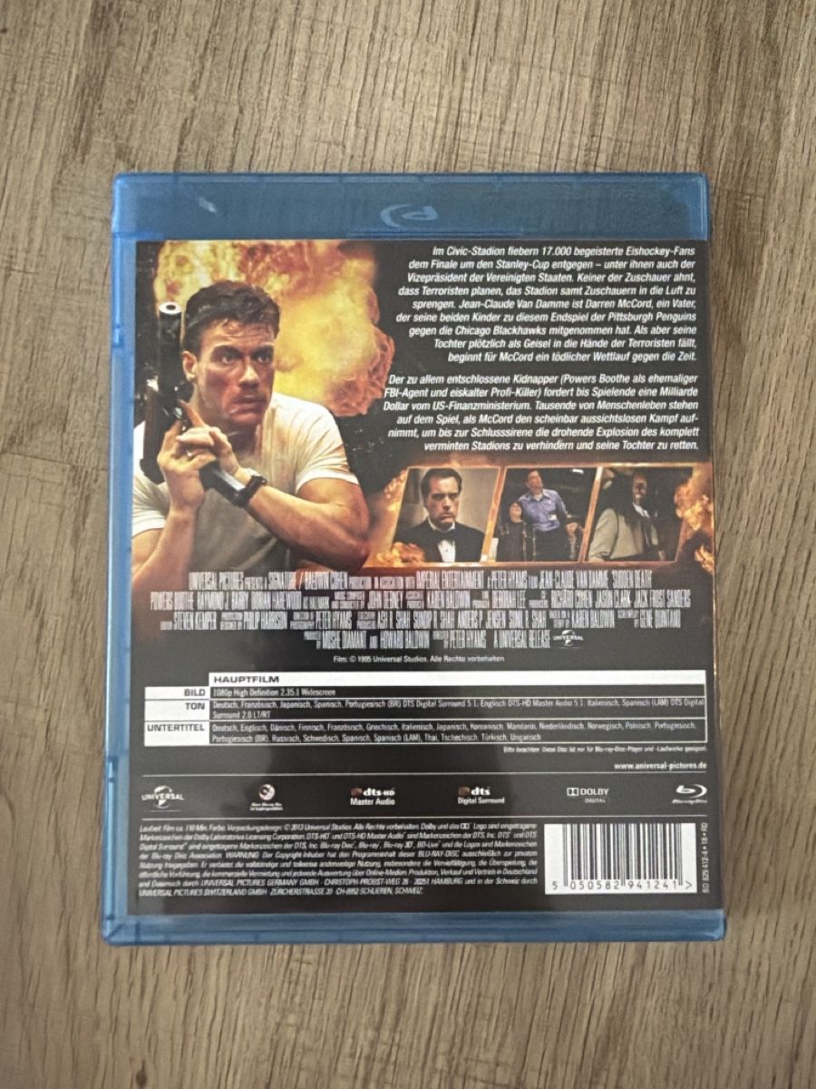 Tutti i DVDs: Sudden Death (1995) BluRay – Usato da Hagendorn venduto da masterchieff 1