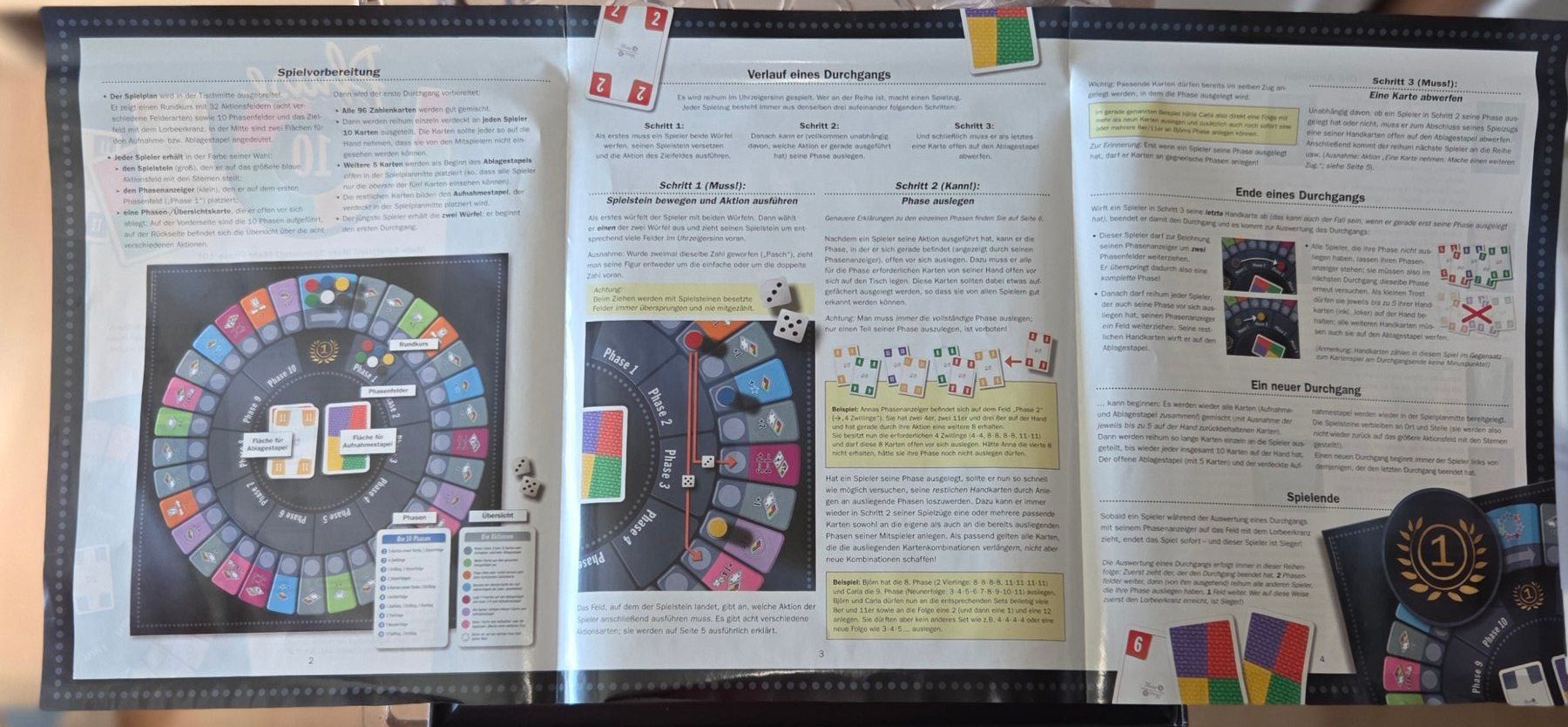 Ravensburger Giochi: Ravensburger Phase 10 - Das Brettspiel von 2010 – Usato da Gossau SG venduto da tenerife11 5