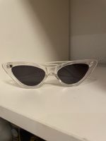 Sonnenbrille Katzenaugen transparent 