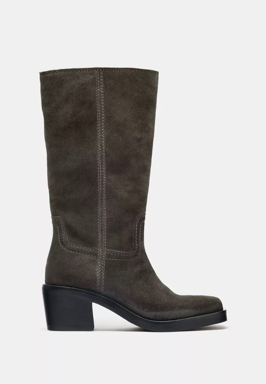 Zara Scarpe da donna: NEW Zara Suede Leather Boots – Nuovo (secondo la descrizione) da St. Gallen venduto da look-twice