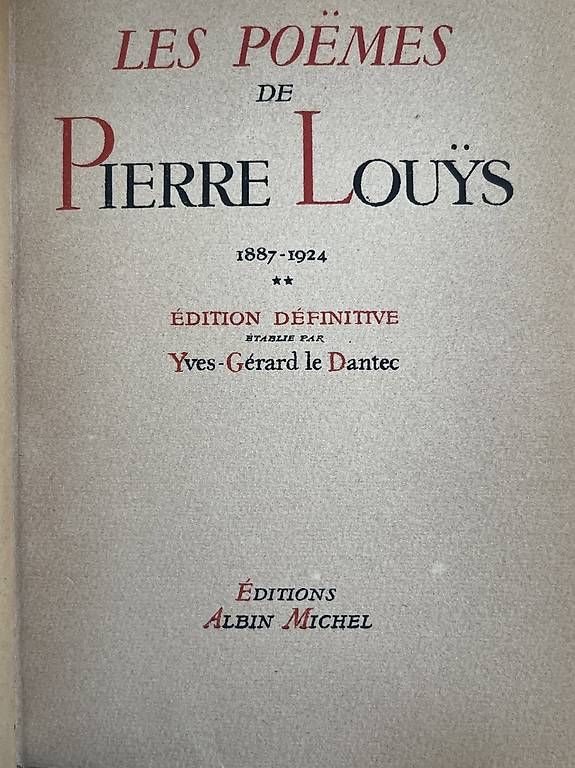 Livres: Livres Pierre Louys numérotés et relié – D'occasion à Genève par mad_8yyp 2