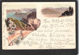 #Gruss vom Pilatus , gel. 1899