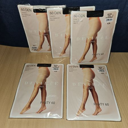 60 DEN blickdichte Strumpfhosen XXL/52/54 NEU