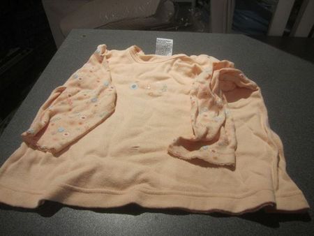 Pullover Grösse 86, lachs, Blumenmuster