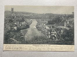 Alte Ansichtskarte von Fribourg,