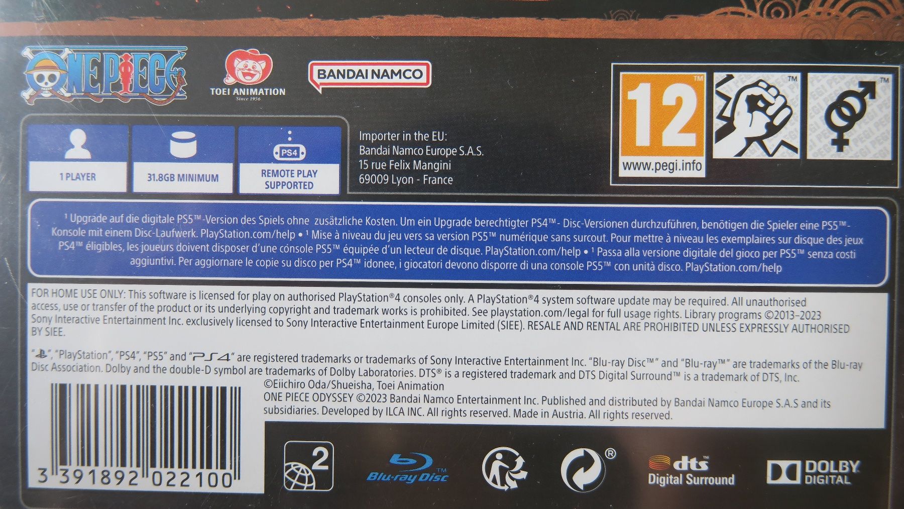 Sony Jeux: One Piece Odyssey PS4/PS5 – D'occasion à Davos Platz par Infinity795 3