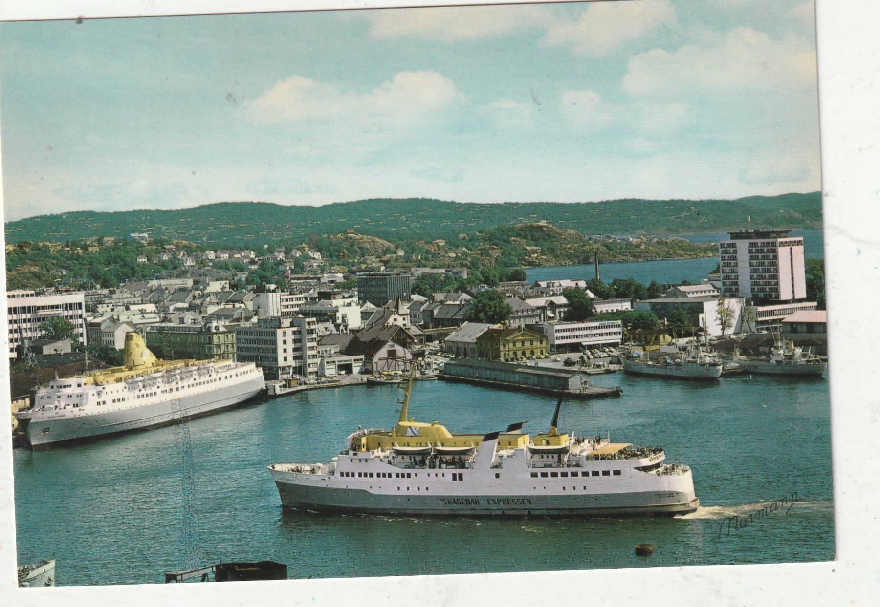 Cartoline postali: Norwegen Schiffen – Usato da Lumbrein venduto da made02