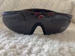 Sonnenbrille Retro Paisley Muster Schwarz mit UV Schutz 100
