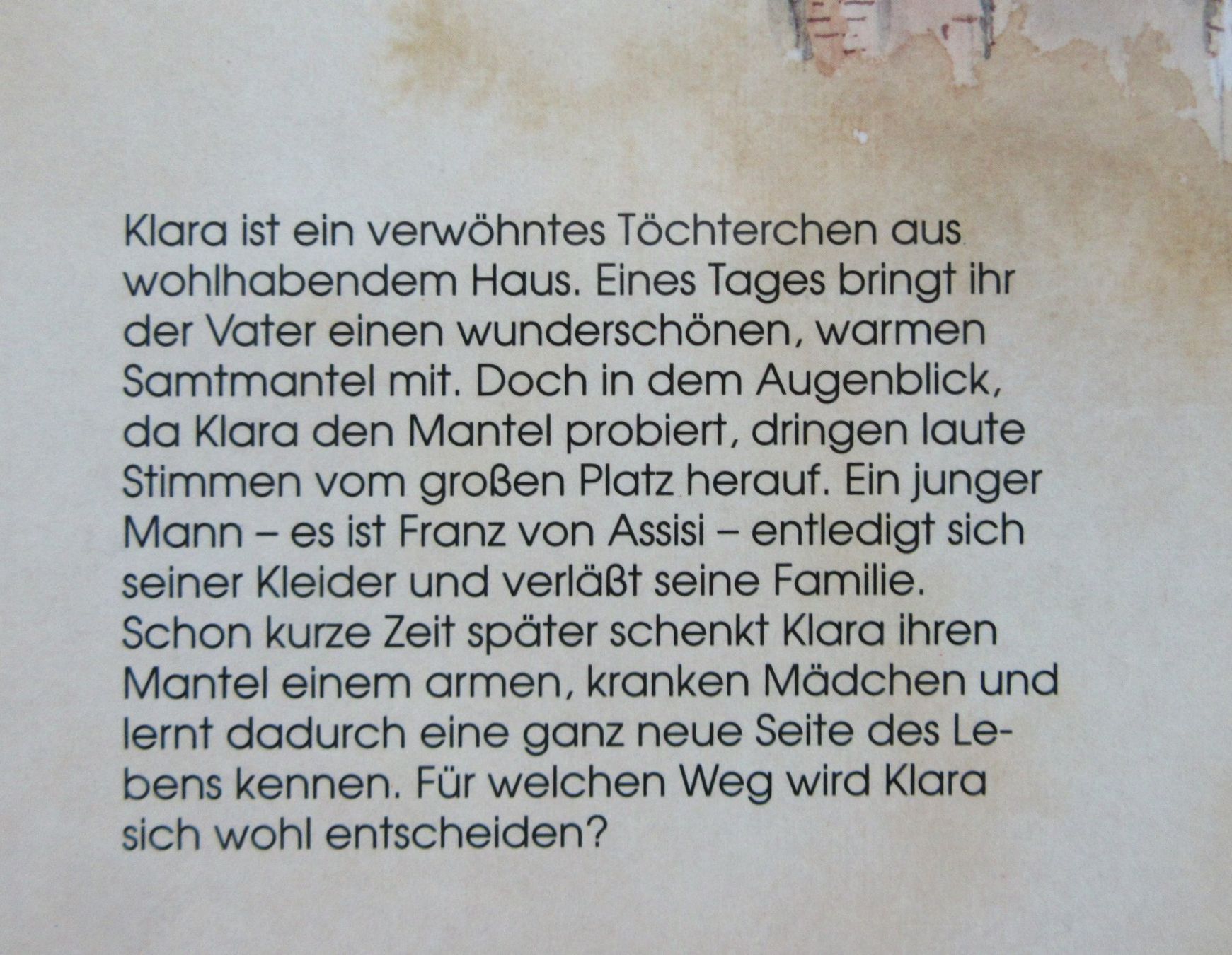 Libri: Klara von Assisi - Bilderbuch von Elisabeth Bernet – Usato da Auenstein venduto da Padabimbim 1