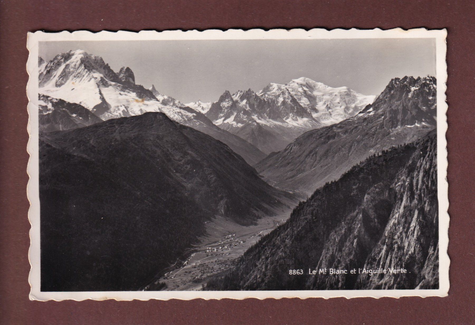 Cartes postales: EMOSSON - Mont Blant - 1947 – D'occasion à Pully par nicecards-shop