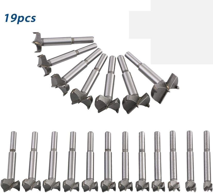 16-teiliges Forstner-Bohrer-Set – 5-35 Mm, Aus Hartmetall, Mit Aufbewahrungsbox, Für Holzbearbeitung