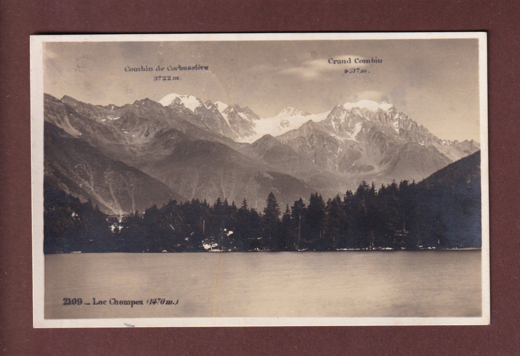 Ansichtskarten: LAC CHAMPEX - 1925 – Gebraucht aus Pully von nicecards-shop