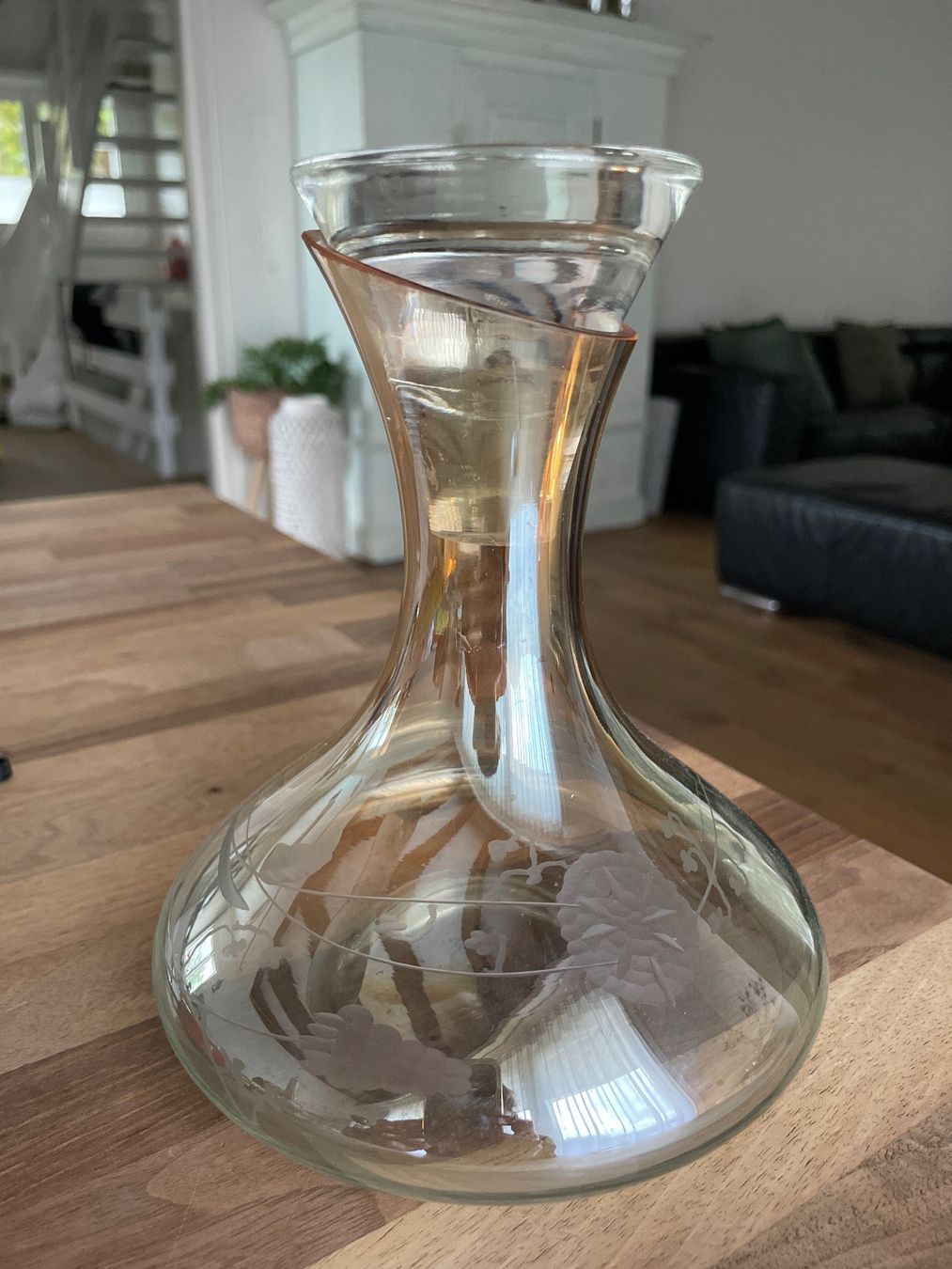 Karaffen: schöne Glaskaraffe Balestri Kristallglas Vintage – Gebraucht aus Flawil von Mito97