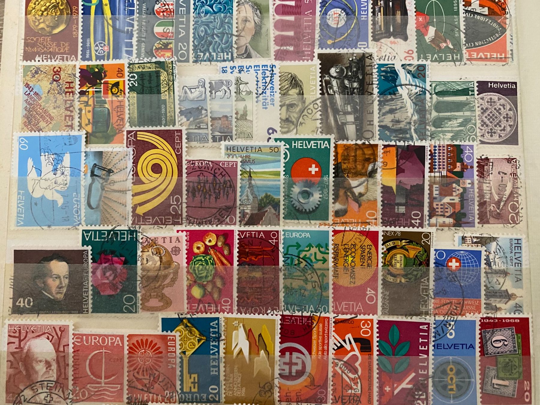 Tutti i francobolli: Briefmarken Sammlung Schweiz 80 ,stuck – Usato da matten b. interlaken venduto da jfran17 4