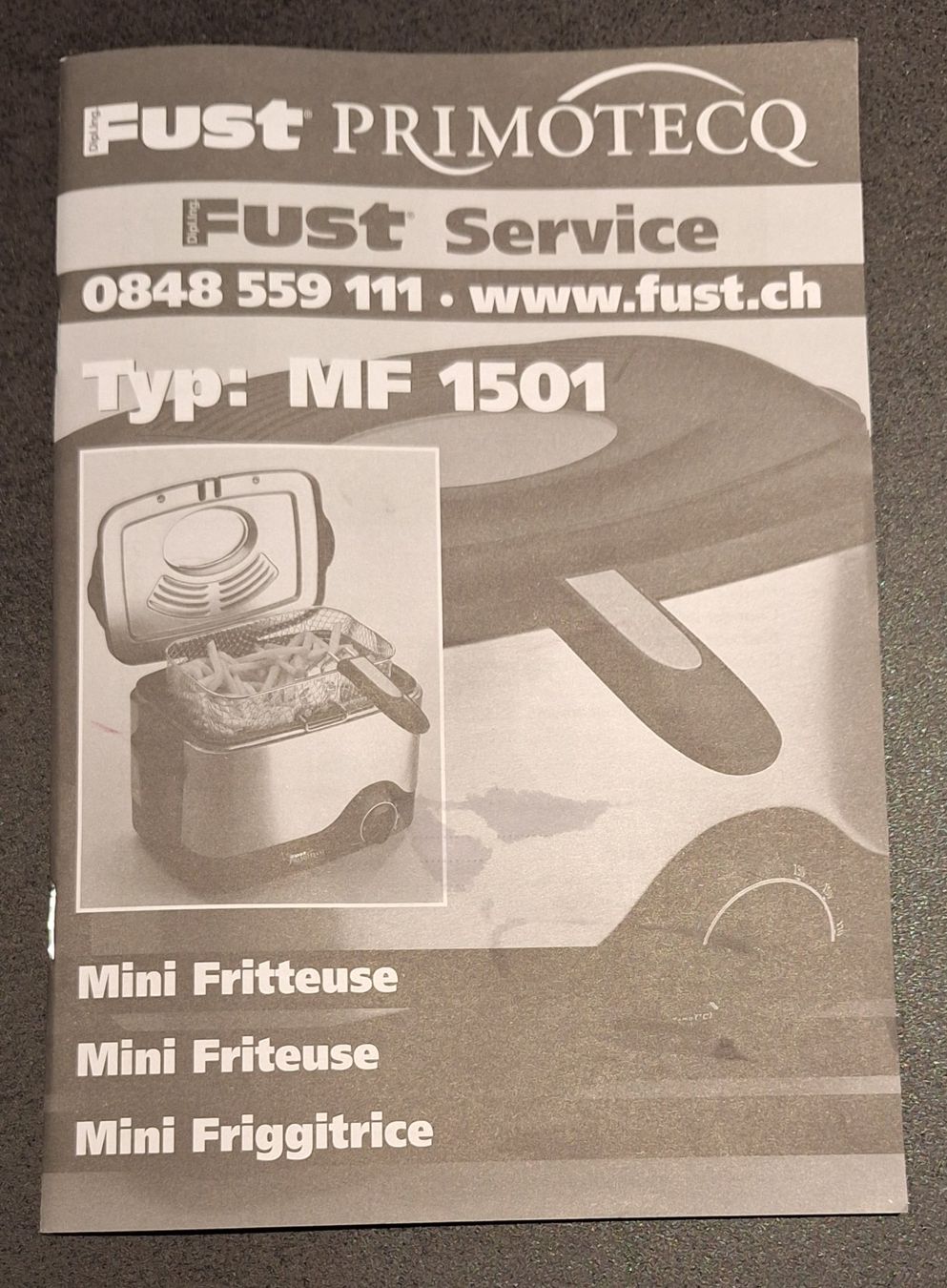 Primotecq Elettrodomestici da cucina: Mini-Fritteuse Primotecq MF 1501 – Nuovo (secondo la descrizione) da Niederrohrdorf venduto da Papillon_47 5