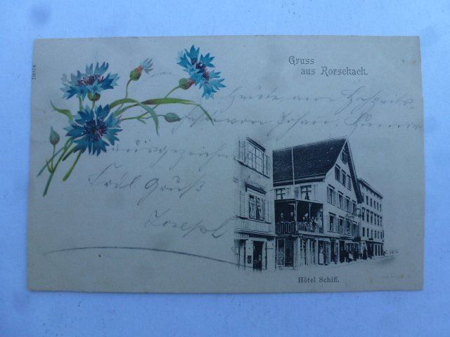 Cartoline postali: Ansichtskarte Gruss aus Rorschach 1900 – Usato da Walkringen venduto da Casablanca777