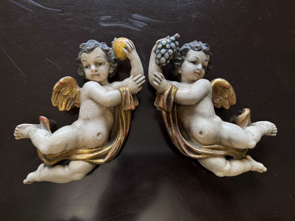 Tutte le decorazioni: Antike Engel Figuren, Wanddeko, Vintage – Usato da Aarburg venduto da Schatzaffe 2