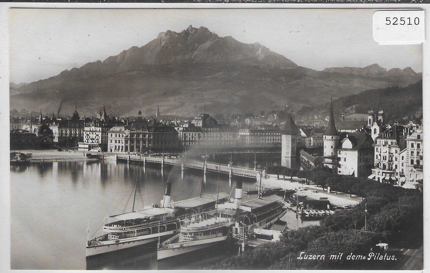Cartes postales: Luzern - Hafen - Dampfschiffe – D'occasion à Ettingen par Kartenplanet