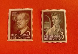 Liechtenstein 1955 Nr.  276-277 postfrisch