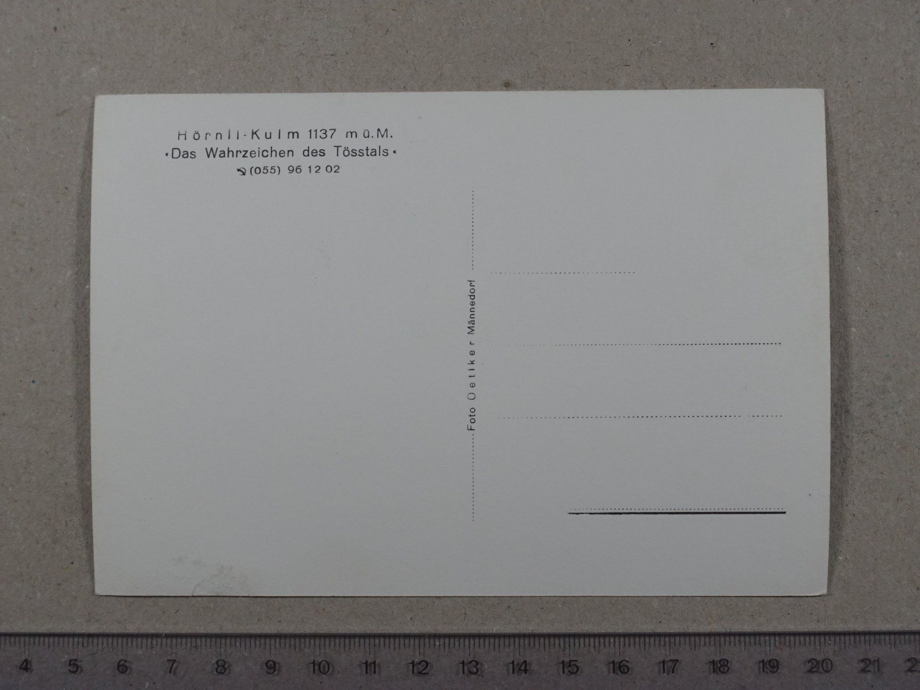 Cartoline postali: Hörnli Kulm, Tösstal – Usato da Lenzburg venduto da fh1 1