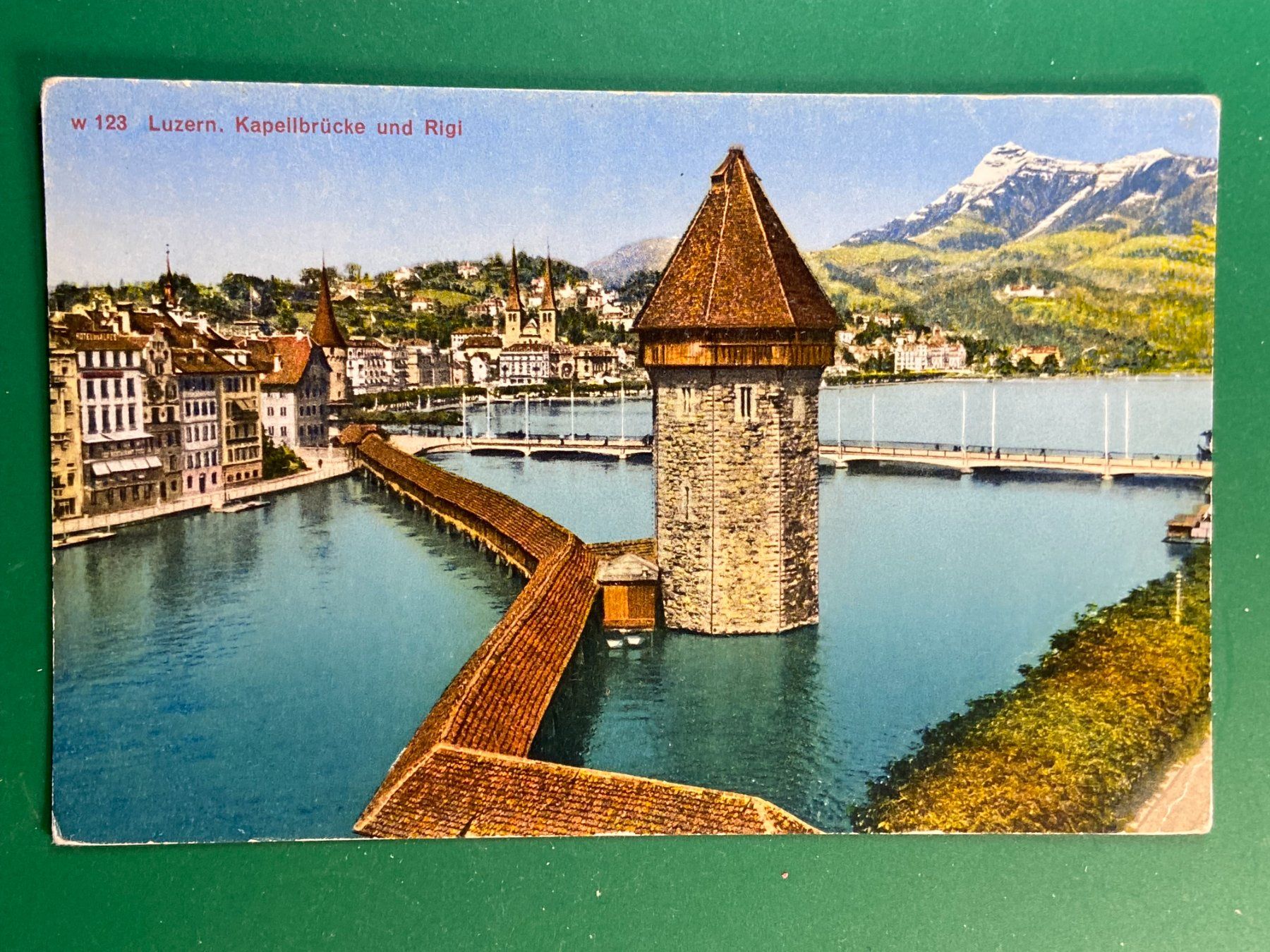 Cartoline postali: Luzern, Kapellbrücke – Usato da Steg VS venduto da danwer74