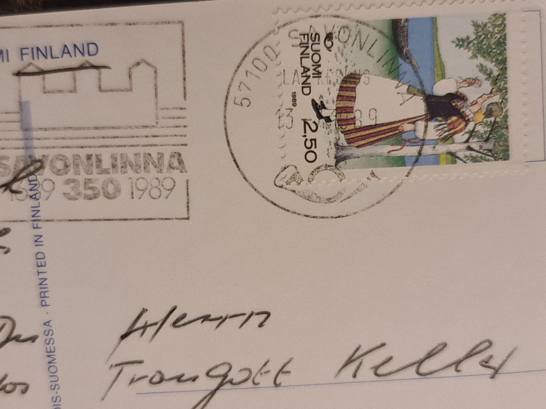 Cartoline postali: Ansichtskarte Punkaharju Finnland – Usato da Dintikon venduto da Vexi 1