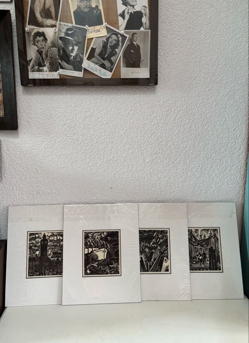 Xilografie: 4 Holsschnitte FRANS MASEREEL ( 1889 - 1972) – Nuovo (secondo la descrizione) da Biel/Bienne venduto da CuriousCat 2