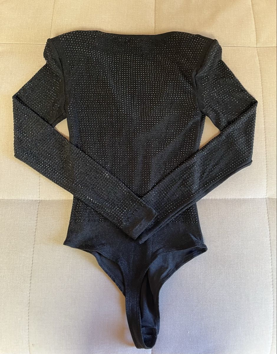Top: Glitzer Body, Gr. XS in schwarz  – Nuovo (secondo la descrizione) da Cunter venduto da tiramisuuu_ 1