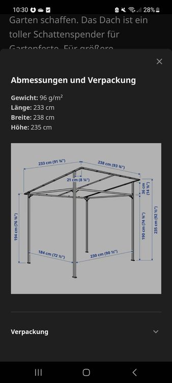 GUNNÖN Pavillon Ikea ohne Baldachin Kaufen auf Ricardo