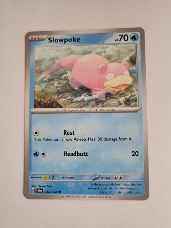 Pok Mon Karte Slowpoke En Kaufen Auf Ricardo