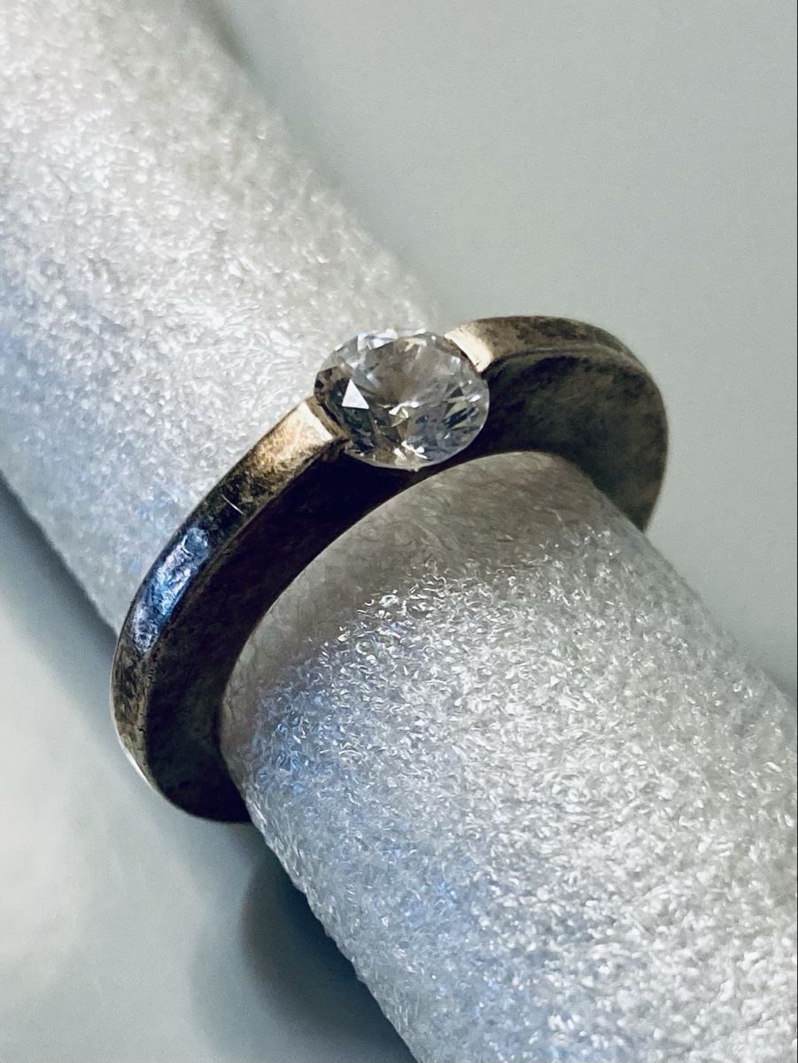 Anelli: Silberring 925 mit Zirkonia Grösse 54 – Usato da Basel venduto da elocin4791 1