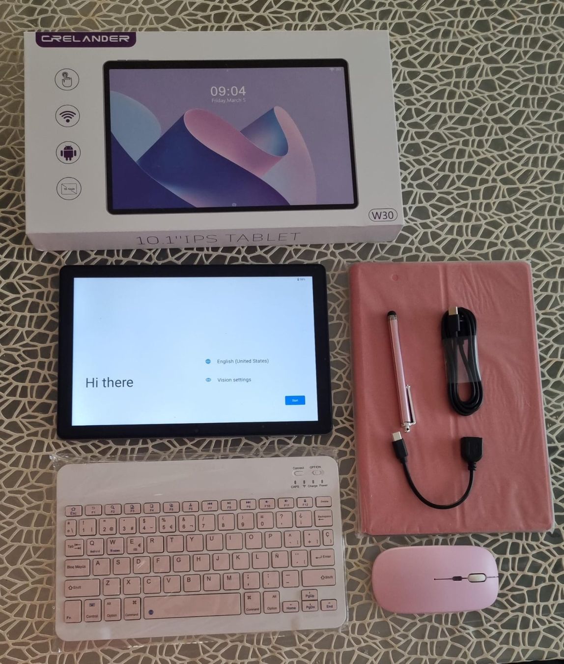 Tablet PC: Tablet con tastiera + maus+ penna e cover rosa – Usato da Cadenazzo venduto da man_9hnd