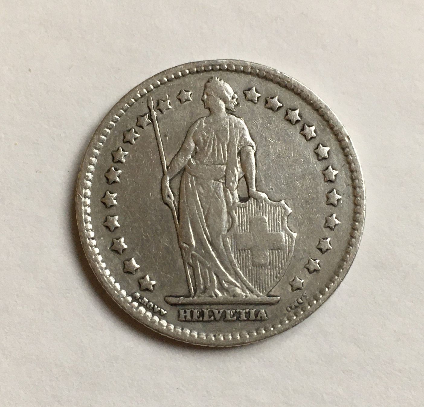 Tutti le monete: 1901 1 Franken ss+ Silber – Usato da Kirchberg SG venduto da Helveticus00 1