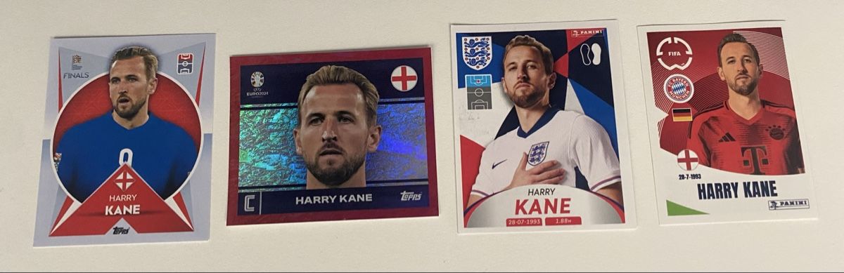 Sammelbilder & Trading cards: 4er Sticker-Set Harry Kane – Gebraucht aus Hergiswil LU von FcMalkov