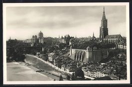 Bern, Teilansicht mit Bundespalast und M