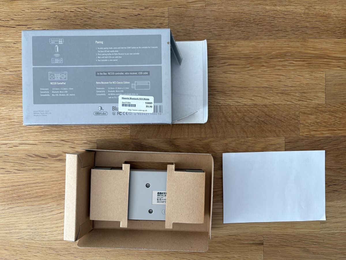 8BitDO Controller: 8bitdo NES30 Wireless Controller für NES Mini – Neu und originalverpackt aus Effretikon von jedibabu 2