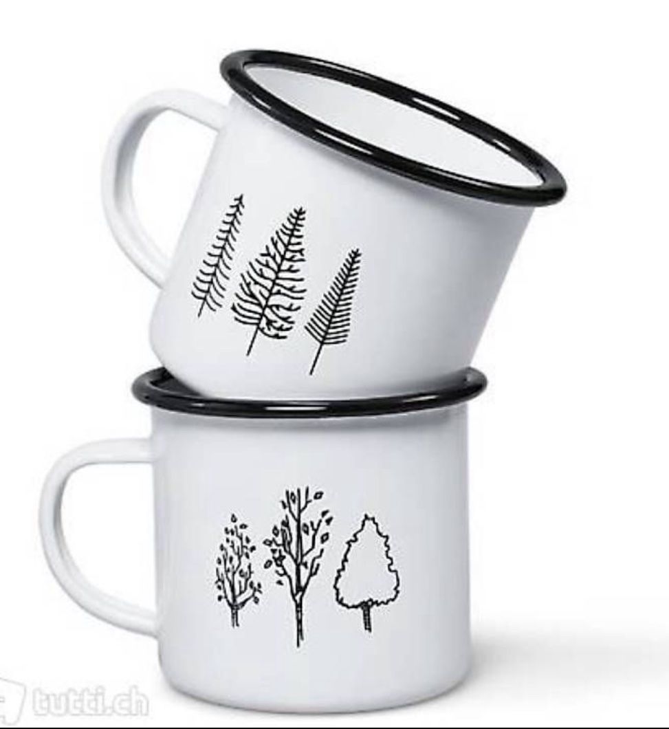 Geschirrsets: Tassen Set Emaille und Edelstahlflasche – Neu und originalverpackt aus Eich von ka_st 1