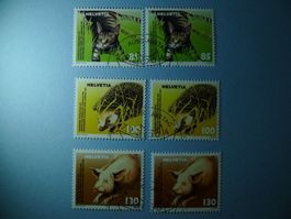 2004 Sondermarken Tierschutz STS 1130-32