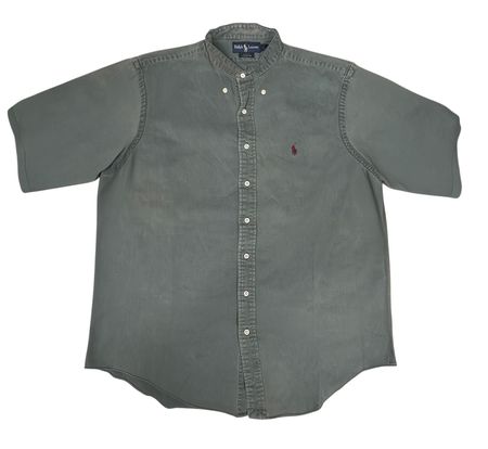Chemise Ralph Lauren Blake vert kaki Manches Courtes - L