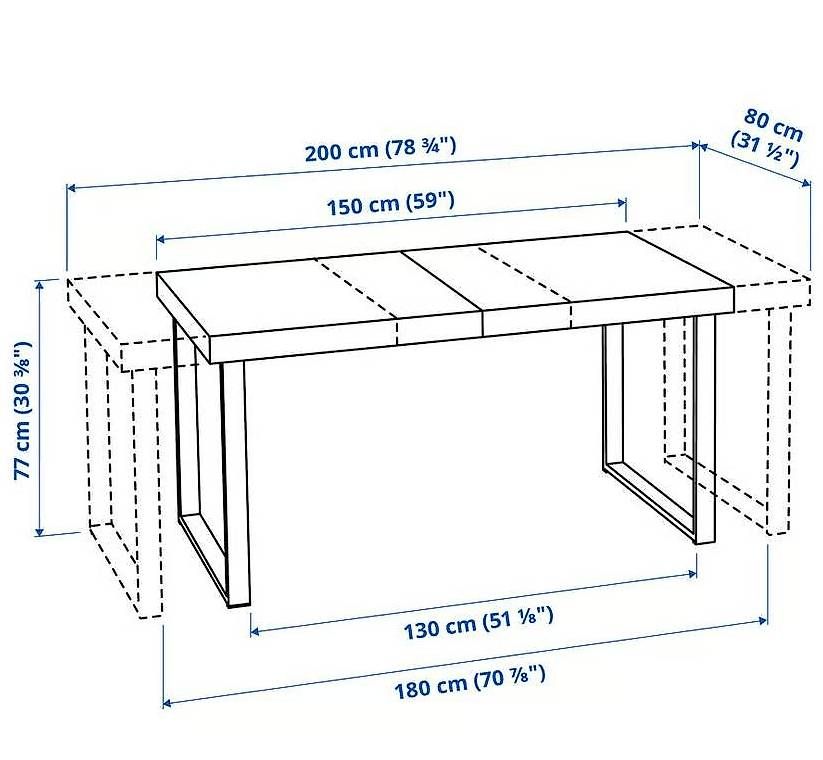 Tables: Table Ikea extensible "TARSELE" – Neuf avec emballage d'origine à Crissier par Robiiii 2