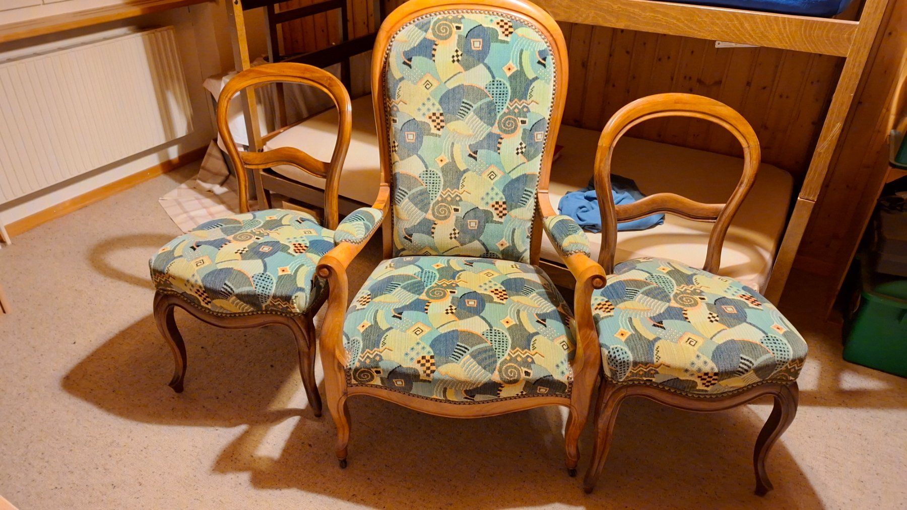 Sedie: Lot de 2 chaises et 1 fauteuil – Usato da Vicques venduto da luna2716